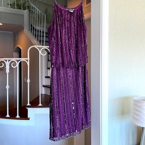 Passaro Nights purple sequin dress 10